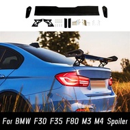 For BMW F30 F35 F80 M3 M4 E36 E46 E90 E92 GTS Style Body Kit Rear Trunk Lid Car Spoiler Wings Black 