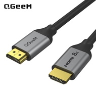 สาย HDMI 8K QGeeM 48Gbps Ultra High Speed สาย HDMI,เข้ากันได้กับ Apple TV,Roku,samsung QLED,Sony LG,Nintendo Switch,PS5,PS4