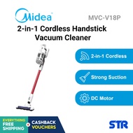 Red/White 2-in-1 Cordless Vacuum Cleaner
