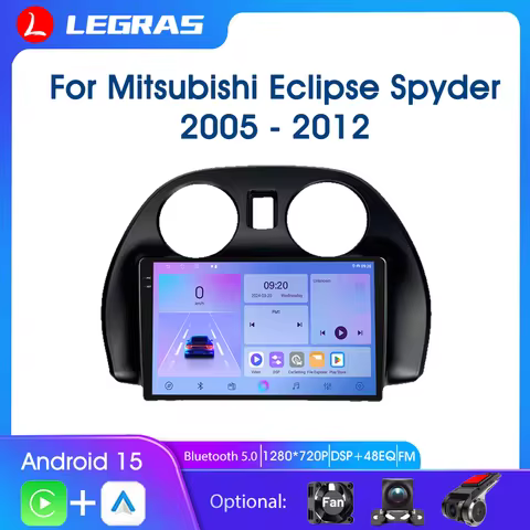 IPS Screen RDS FM Autoradio For Mitsubishi Eclipse Spyder 2005 - 2012 Car Radio Carplay Android Auto