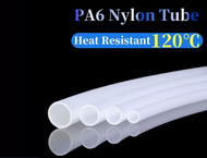 20M Heat Resistant PA6 Nylon Hose Plastic Pipe High Pressure Air White Tube ID4*2.5/6*4/8*6/10*8/12*