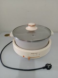 鍋 爐 電火鍋 鴛鴦鍋 如需要樂意提供試機 多功能料理鍋 一款可分柝的電爐與邊爐 奧克斯 AUX WW-M2801 家用涮烤/雙格鴛鴦 