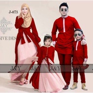 🔥READYSTOCK🔥 J073 FAMILY SET RAYA 2017 MERAH RED 2Y 4Y 6Y 7Y 8Y 9Y 10Y 11Y 12Y