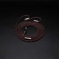 XINHS-12 4-core HiFi Oxygen Free Copper+silver Plated Headphone Upgrade Cable Plug 2.5/3.5/4.4mm Sui