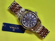 CYMA 絕版瑞士「司馬錶」超靚彩藍放射表面，全新，未戴過，有原裝盒