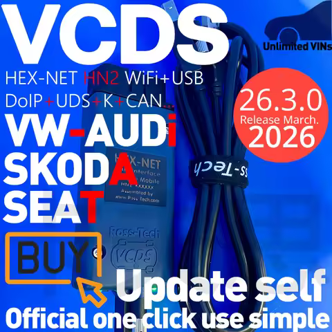 HEX-NET WiFi/USB Interface for VCDS VAG COM VW-AUDi Scan Diagnostic Simple Than Real V2 HEX-V2 Witho