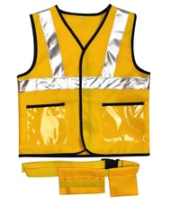 20Pcs/set Safe Plastic Props Construction Worker Costume Kit for Kids Role Play Toy Set Career Costu