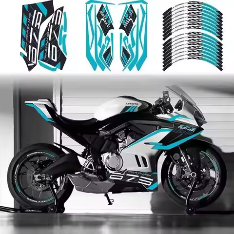 For CFMOTO 675SR CF 675 SR-R Printmaking modified car body patterned decorative wheel hub sticker mo