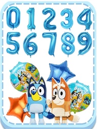 Cartoon Cartoon Bluey Bluey Style Aluminum Film Balloon Children Birthday Party Decoration Photo Atm