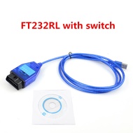 VAG KKL FT232RL With Switch For FIAT ECU SCAN FTDI FT232RQ 4 Way Position For VAG KKL USB Tool OBD2