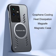 เคสสำหรับ VIVO โทรศัพท์ระบายความร้อนกราฟีน IQOO 11 Pro เคสระบายความร้อนเคสชาร์จไร้สายแม่เหล็กกรอบไร้กรอบ