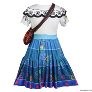 Encanto Cosplay Adult Women Isabella Mirabel Madrigal Costume Dolores Pepa Princess Dress