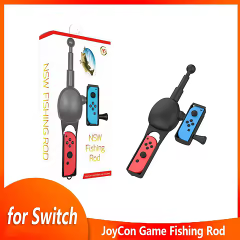 For Nintendo Switch Fishing Rod NS Joycon Game Accessories Fishing Star Left and Right Controllers B