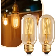 LED Bulb E26/E27 40W Retro Edison Tungsten Bulb ST64/G80/T45 Amber Glass DIY Home Decor