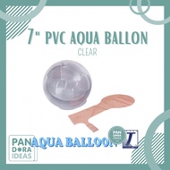7" Aqua Balloon Round | Transparent Balloons | Deco Bubble