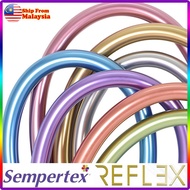 (ORIGINAL) SEMPERTEX 260 MODELLING BALLOON REFLEX (PACK OF 50) Chrome Balloon