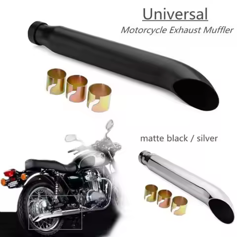 Universal Retro motorcycle exhaust pipe Tip 38-45mm Motorcross Coffee Racer Exhaust Muffler For ADNO
