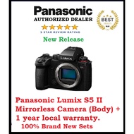 Panasonic Lumix S5 II Mirrorless Camera (Body) + 1 year local warranty.