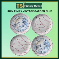 CLAYTAN BASIC SET - LUCY PINK x VINTAGE GARDEN Plate Pinggan Makan Seramik Kaca Tableware