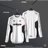 UNIQUE NATION MICROFIBER SIMPLE JERSEY, LONG SLEEVES, ROUND NECK, OVERSIZE, UNISEX, LOGO PRINTED