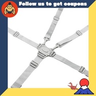 DELUXEFOX Baby Seat Belt, 5-Point Stroller Belt, Safety Fastening Belt, Strap, Harness, Adjustable