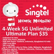 Singtel Prepaid $35 4-week 5G Ultimate Plan Unlimited / Top Up / Renew