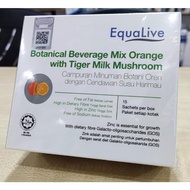 Equalive Tiger Milk Mushroom , Botanical Beverage Mix Orange with TMM