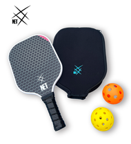 NET Pickleball T700 Carbon Fiber  พิกเกอร์บอล Paddle 1  Indoor ball 1  Outdoor ball 1 Cover Bag 1