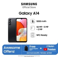 SAMSUNG A14 4G RAM 4/128 GB GARANSI RESMI 1 TAHUN ORIGINAL BISA KREDIVO / PAYLATER