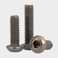 M3 M4 M5 M6 TA2 Titanium Round Head Hexagon Screw Titanium Pan Head Hexagon Socket Bolt ISO7380