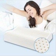 W-6&amp; Factory Wholesale with Inner and Outer Pillowcase Latex Pillow Soft Neck Health Care Massage Cervical Spine Rubber