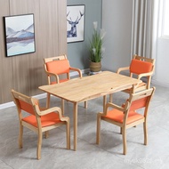 Respect Old Courtyard Apartment Elderly Dining Table Chair Combination Furniture Suitable One Piece 