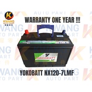 [KWANG AUTO PART] YOKOBATT CAR BATTERY | 55D23LMF/ NX120-7MF/ NX120-7LMF/ DIN66LMF|HILUX VIGO/ REVO/
