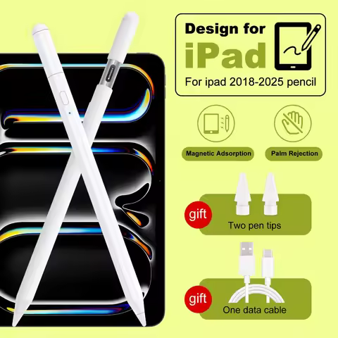 NEW Stylus For Apple Pencil 2025 iPad 11 M2 M3 Pro 13 11 M4 5/6/7/8/9/10th Gen Air3/4/5/6 Automatic 