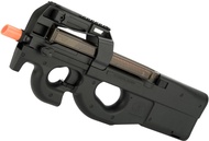 Evike Airsoft - FN Herstal Licensed Full Size Metal Gearbox AEG Airsoft P90 (Color: Black/Gun Only)