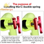 [RiseLargeS] Bike Spring Hinge Clamp Easy Hinge C Buckle For Brompton Folding Bike Frame Repair Accessories new