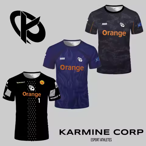 Karmine Corp Esports Uniform Season Jerseys Summer Men's Breathable Sports T-shirt KCorp Fans Custom