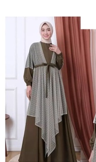 Ziva Maxy / gamis ceruty terbaru 2021 mewah / gamis ceruty babydoll terbaru ori 2021 / dress musli