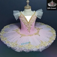 Girl Professional Ballet Tutu Tulle Dress White Blue Pink Gymnastics Leotard Diamond Dance Costume Ballet Leotard Girl