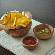 手工橄欖木碗 可疊放原木餐具