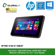 (Refurbished Tablet) HP Pro 10 EE G1 Tablet / 10.1 inch LCD / Intel Atom / 2GB DDR3 Ram / 64GB SSD /