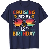 Cruising Into My 12Th Birthday 12 Years Old Cruise Birthday T-Shirt