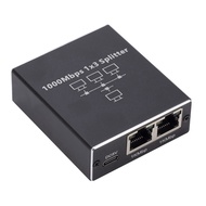 (PQMK) 1000Mbps 1 to 3 Gigabit Ethernet Adapter RJ45 Splitter Lan Connector Internet Splitter LAN Sp