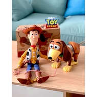 Toy Story 4 Robot Buzz Lightyear Woody 75th Anniversary Edition Spring Dog Model Children Gift Ornam