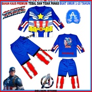 T-shirt With CAPTAIN AMERICA Suit/CAPTAIN AMERICA Costume And Long Sleeve Mask