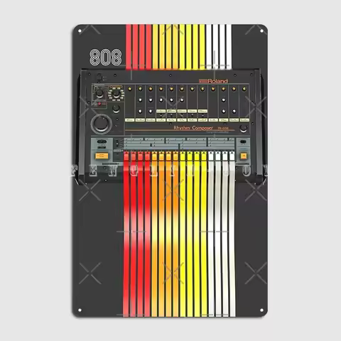 Roland Tr-808 Metal Sign Cinema Living Room Pub Garage Create Wall Decor Tin Sign Poster
