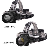 New XHP99 LED Strong Light Headlight 9-Core Zoom Head-Mounted XHP 70 USB Rechargeable Headlight 4.20