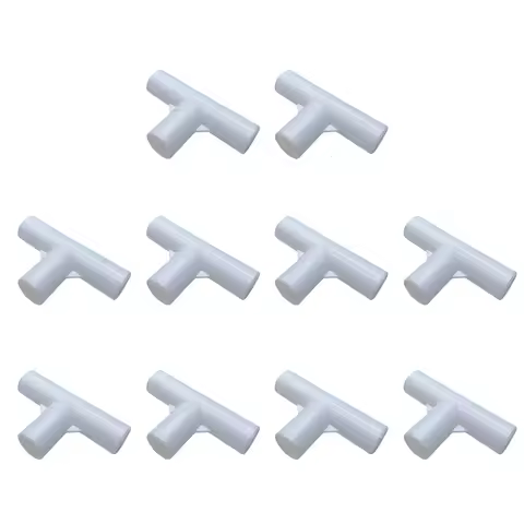 10pcs Camping Tent Pole Tee Connector Canopy Pole Tees Fixed Joints I.D 16mm 3-way 4-way Joint DIY T