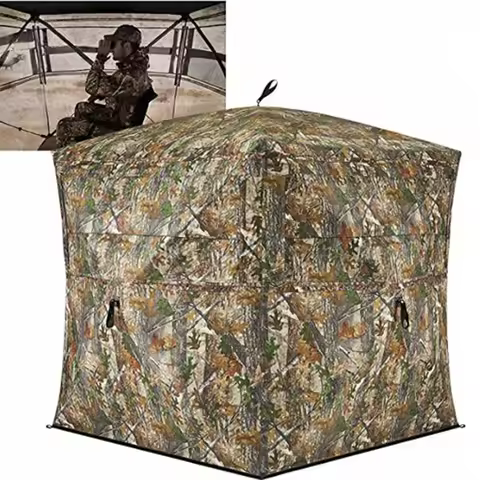 2-4 People Outdoor Travel BBQ Camping Fishing Camouflage Hunting Tent Bird Watching Lodge Perspectiv