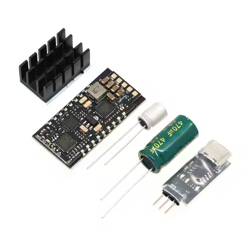 1PCS Brushless AM32 ESC V2.5 85A Transient Current 3-6S 7-26V Electronic Module 32-bit Main Control 